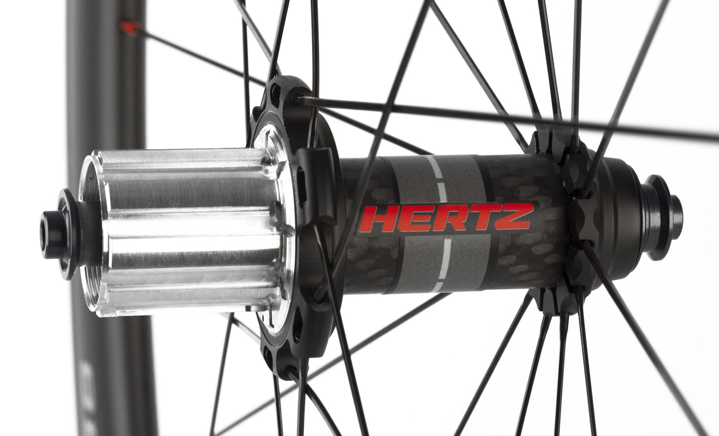 Mozzi Hertz Strada - Carbonio e Ergal, 49g Anteriore, LFS + NFX