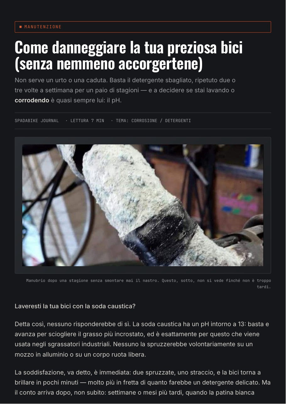 influenza detergenti aggressivi su materiali tecnici