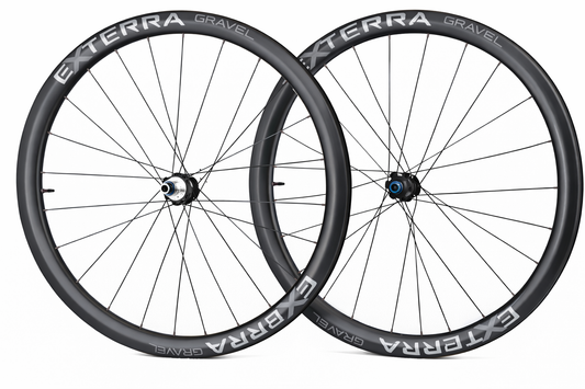 Ruote Carbon Gravel Exterra 45 - Profilo Alto Tubeless, 1280g