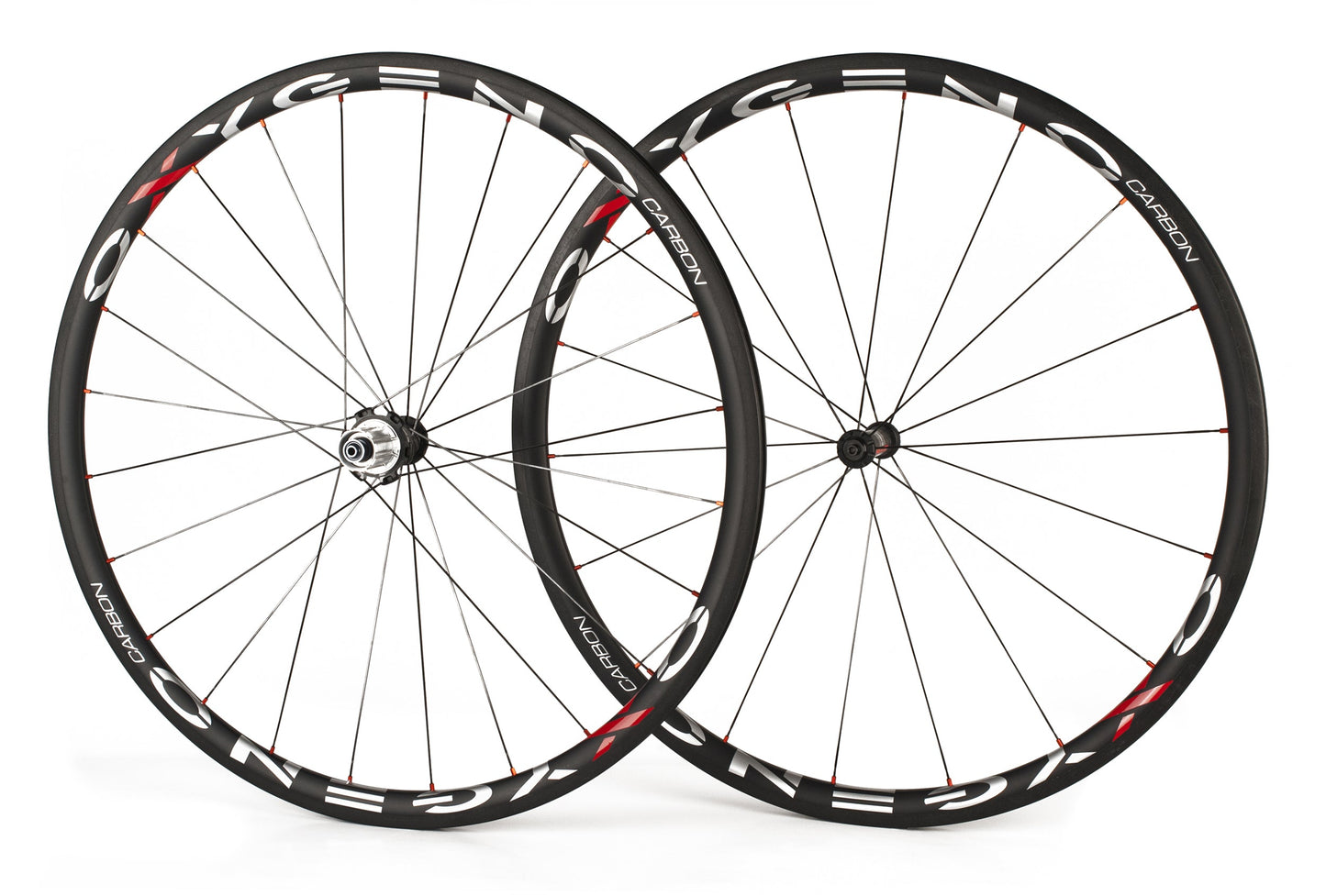 Ruote Carbon Oxygeno Rim 27mm - Freni Pattino, 1020g, Salita