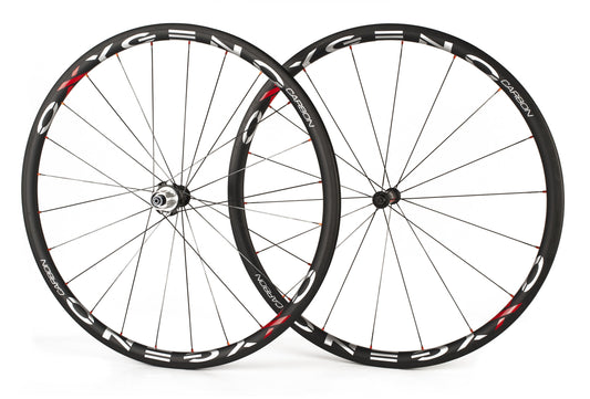 Ruote Carbon Oxygeno Rim 27mm - Freni Pattino, 1020g, Salita